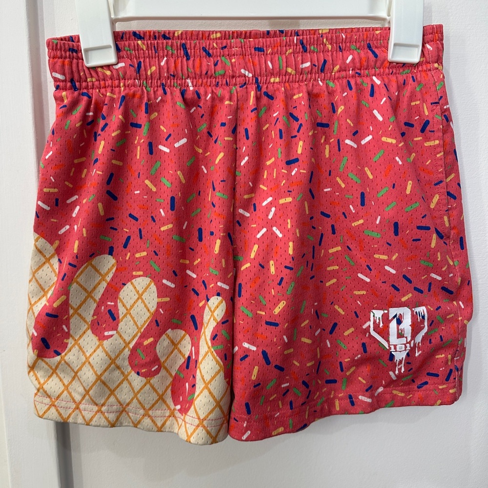 Baseball Lifestyle 101 Colorful Sprinkle Patterned Shorts